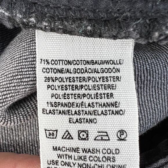 Free People Jeans Women's 27 (4) Black Classic Skinny Raw Hem Preppy Normcore - Picture 8 of 14